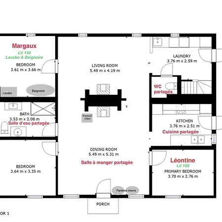 Homestay Le Chene Magique 40200 Leontine